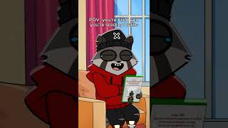 Braille can be very fun #rockyrakoon #funny #comedy #cartoon #humor