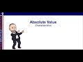 Characteristics of Absolute Value Functions