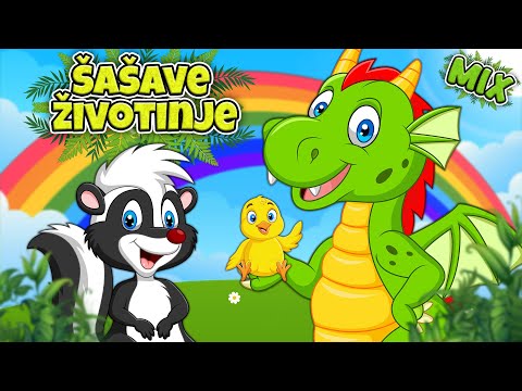 Šašave životinje MIX 🐷 𝐄𝐜𝐢 𝐏𝐞𝐜𝐢 𝐏𝐞𝐜 pesmice za decu 🦊 Muzika za bebe