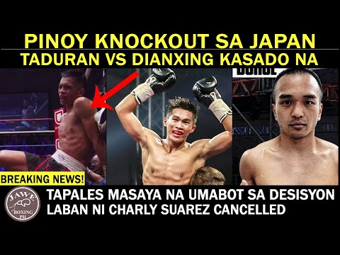 BREAKING: PINOY Knockout Sa Japan Sa 4th Round, Pedro Taduran Vs Dianxing  Ng China Kasado na