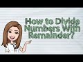 Division Process and Remainders