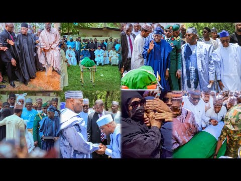 Tinubu, Atiku, El-Rufai, Kwankwanso & Others Attend Fmr President Buhari Burial In Daura 