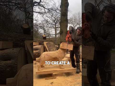 Sculpting a real sized Rottweiler #shorts #viral