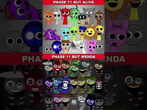 PHASE 11 BUT ALIVE VS PHASE 11 BUT WENDA WITCH *MIX VERSION* #sprunki