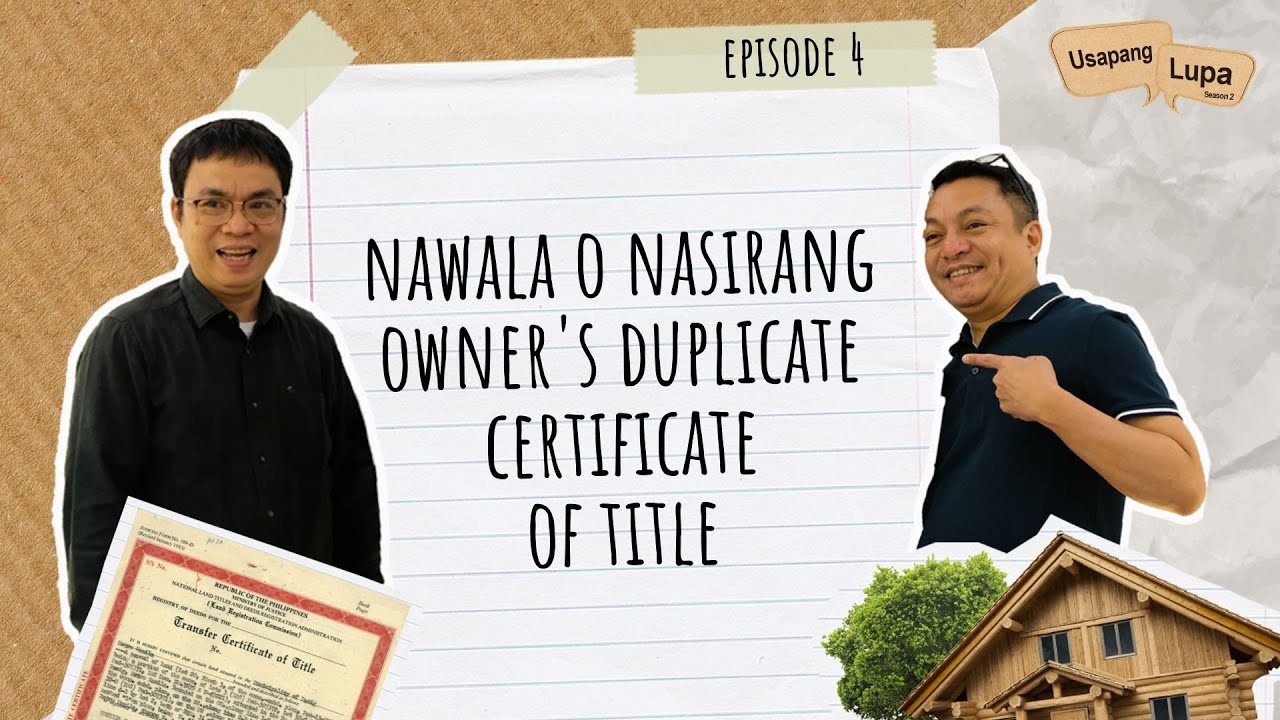 Nawala O Nasirang Owner’s Duplicate Certificate Of Title