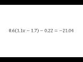Solving Equations and Verification