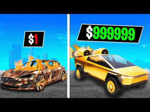 $1 to $1,000,000 Tesla in GTA!