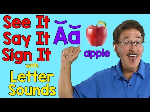 See It, Say It, Sign It | Letter Sounds | ASL Alphabet | Jack Hartmann - YouTube