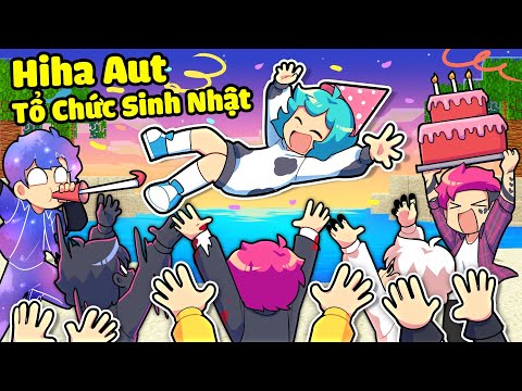 YUMMIE ĐƯỢC HIHA AUT TỔ CHỨC SINH NHẬT TRONG MINECRAFT*HIHA AUT TỔ CHỨC SINH NHẬT CHO YUMMIE 😍🤩