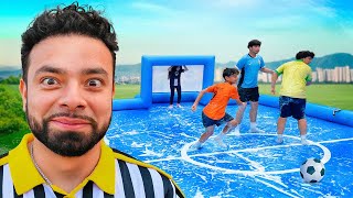 FUTBOL RESBALADIZO CON SUSCRIPTORES