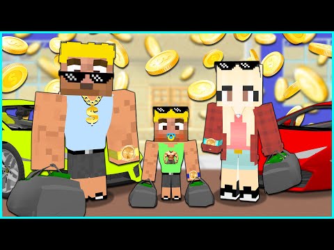 KASLI EFEKAN VE AİLESİ ZENGİN OLDU! 🤑 - Minecraft ZENGİN FAKİR HAYATI