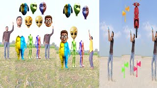 Dame tu cosita alien fatty dog & me head matching and siren head to scooter, auto, tractor, trainvfx