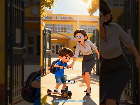 أخي نسيته حافلة المدرسة 😭😱#shorts