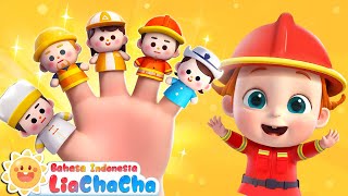 Lagu Jari Pekerjaan 👩‍🚒👨‍⚕️ | Lagu Profesi | Lagu Lucu | Lagu Anak-anak | LiaChaCha Bahasa Indonesia