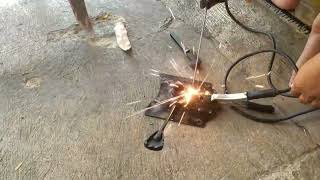 cara memasang kutub kabel las & ASMR pekerjaan otak atik dirumah pertukangan las izumi mo 450watt