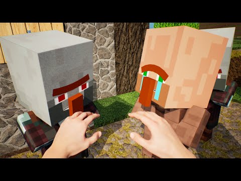 POV Minecraft Villager Life - Minecraft RTX Animation #minecraft #RTX #MrAcid