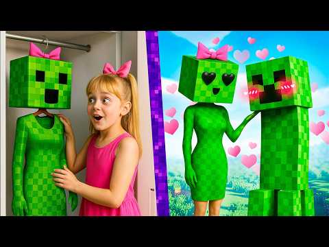 Minecraft in Real Life! How to get into Minecraft? Fake Superheroes vs Real Superheroes!
