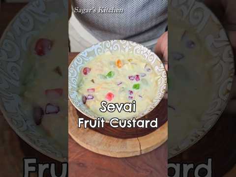 Sevai Fruit Custard Recipe...Soo Delicious #Shorts