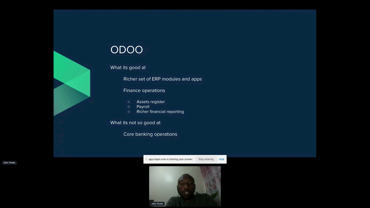 Extending Fineract Accounting using Odoo ERP - John Ruhiu | 10/12/2021

Thank you to all of of our ApacheCon@Home 2021 sponsors, including: STRATEGIC --------------- Google PLATINUM ...