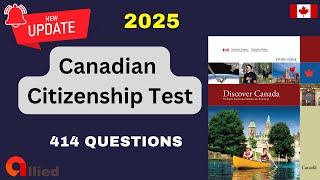 Canadian Citizenship Test 2025 – 414 Real Past-Test Questions & Answers