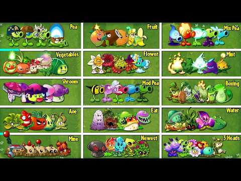 Random 15 Team 5 Plants VS All Zombies - Who Will Win? - Pvz 2 Team Plant Battlez