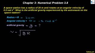 Class 11th | Punjab Board (2025-26) | Chapter 3 | Numerical Problem: 3.8