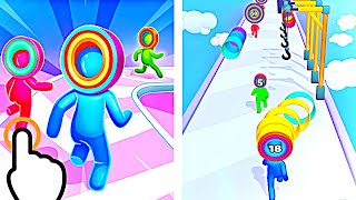 Layer Man 3D - Layer Man Color Circle Run - All Levels iOS Android GamePlay #22