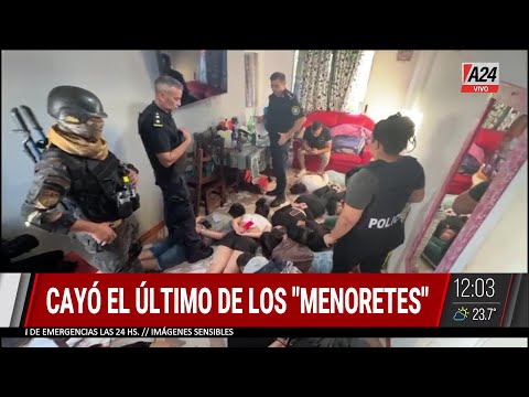 🚨 CAYÓ EL ÚLTIMO DE LA BANDA DE LOS "MENORETES": RESPONSABLES DE ASESINATOS Y EL ROBO A PERIODISTAS