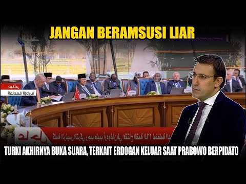 Akhirnya Turki Beri Klarifikasi, Kenapa Erdogan Walk Out Saat Prabowo Pidato, Begini Penjelasannya..