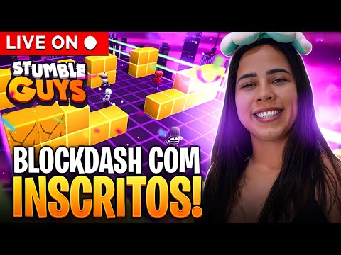 🎭​BLOQUINHO CARINE JOGA🎭​​​STUMBLE GUYS AO VIVO​🎭​​​​​JOGANDO COM INSCRITOS🎭​​​