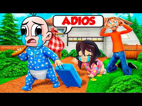 BEBE NOOB SE VA DE SU CASA... ! 💔 😭 en MINECRAFT WHO'S YOUR DADDY