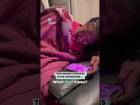 Teen Mom STRESSES Over NewBorn #parenting #funny #viralvideo #viralshort