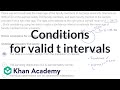 Understanding T-Intervals and Sampling