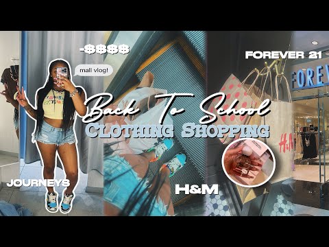 BACK TO SCHOOL CLOTHING SHOPPING + HAUL | *come shop with me* forever21,pink, h&m + more!