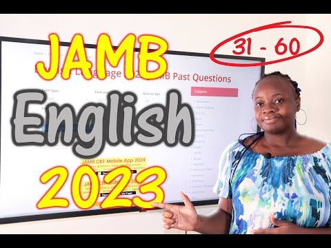 JAMB CBT English 2023 Past Questions 31 - 60