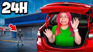 24 HORAS EN EL AUTO😱🚗💨| Susy Mouriz