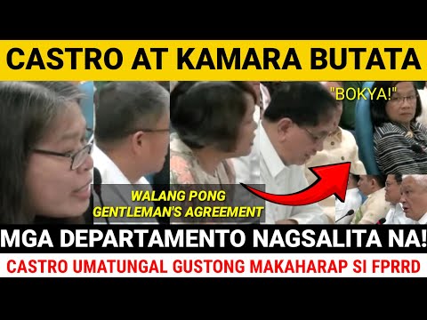 CASTRO BASANG SISIW SA NARINIG NYA, PINIPILIT KASI MAY GENTLEMAN'S AGREEMENT GUSTO MAKAHARAP SI PRRD