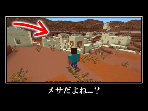【衝撃】こんなのアリ？マイクラの激レアなシード値５選