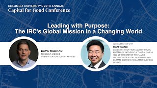 Leading With Purpose: The IRC’s Global Mission in a Changing World