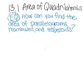Area and Properties of Quadrilaterals