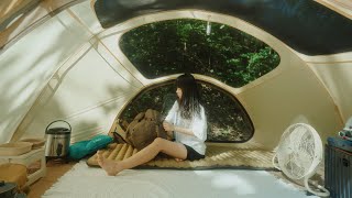 4kg가벼운 텐트로 여름 캠핑 / 계곡 캠핑장 중 TOP1캠핑장 / 캠핑브이로그 /덕동골오토캠핑장