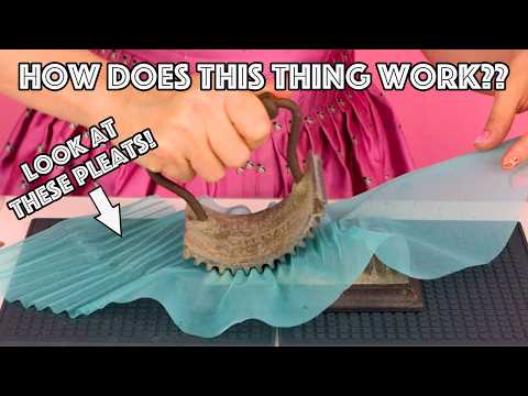 How Did They Pleat Fabric In 1866? Using The Rocking Fluter!