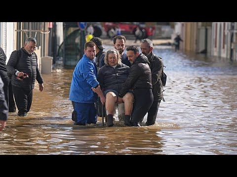 YouTube video thumbnail: Storm Marta Batters Portugal and Spain Just Days After Deadly Floods