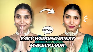 Easy Wedding Guest Makeup Look In TULU | 2 Min  Look