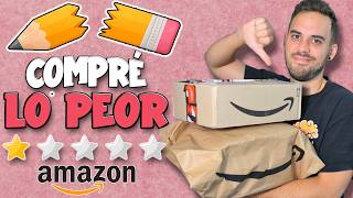 HAGO UN DIBUJO CON LOS MATERIALES PEOR VALORADOS DE AMAZON 🤢 #4