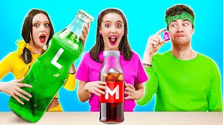 PROVOCAREA FARFURIE MARE VS MEDIE VS MICĂ! CINE PRIMEȘTE CEA MAI BUNĂ MÂNCARE?! DE 123 GO! FOOD