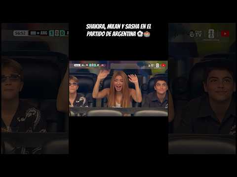 SHAKIRA, MILAN & SASHA VIENDO A MESSI! ๐๐ฆ๐ท #Shorts