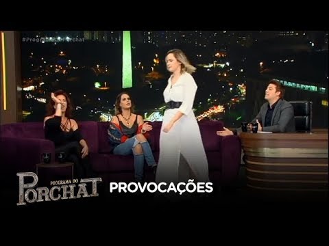Ana Paula se irrita com Vida Vlatt e abandona o palco do Porchat