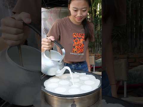 코코넛 밀크 팬케익 - thai street food