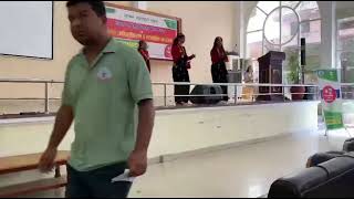 Class 11 students performing dance @Rhombus Secondary School 2082